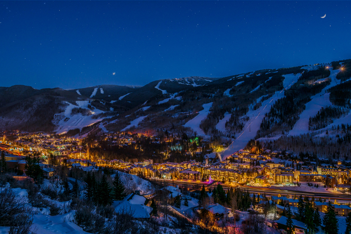 vail co at night